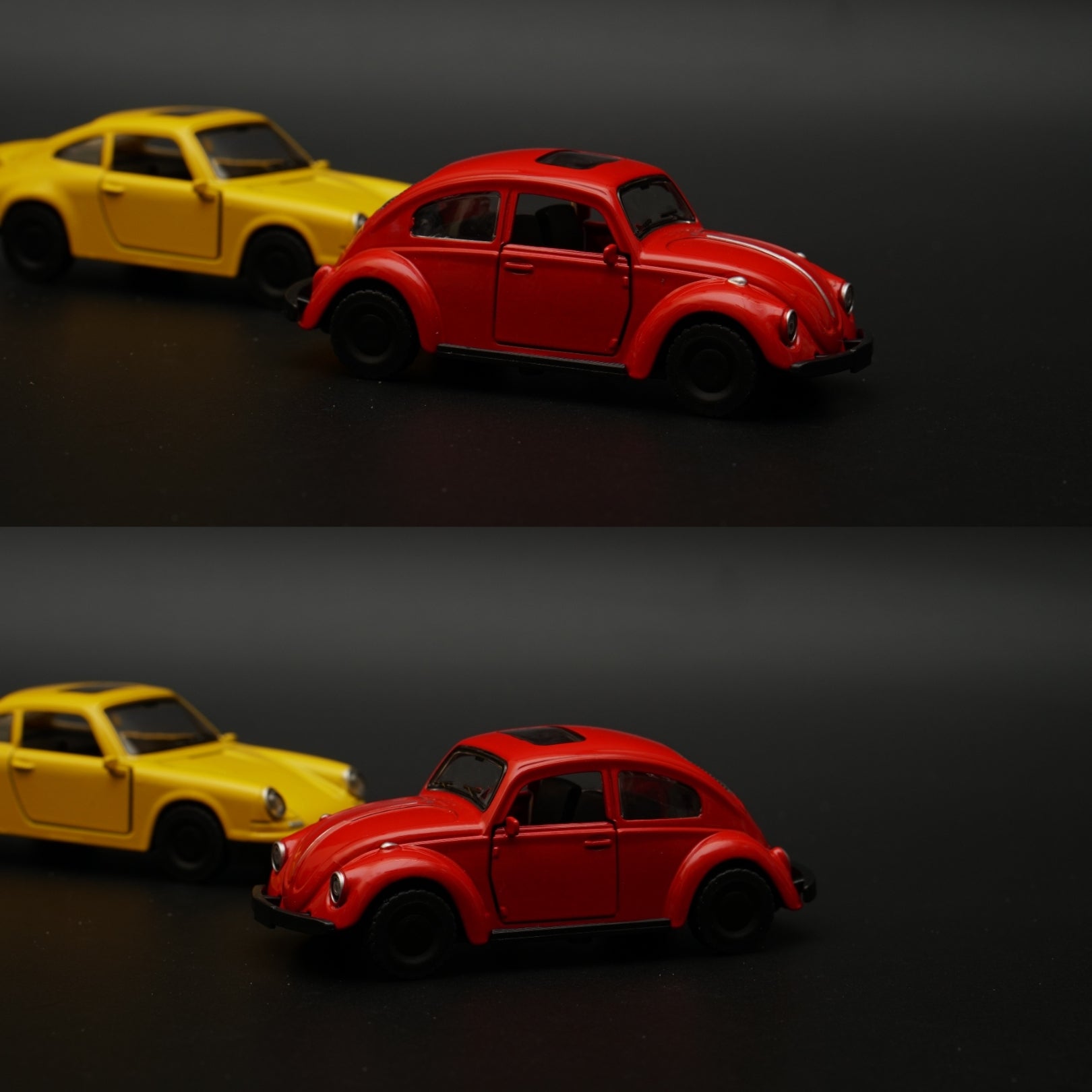 1:43 Porsche, Beetle Diecast Combo (Yellow, Red) -  Kunju Vandi  