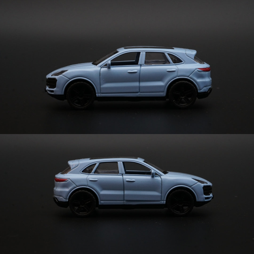 1:43 Porsche Cayenne Blue Diecast -  Kunju Vandi  