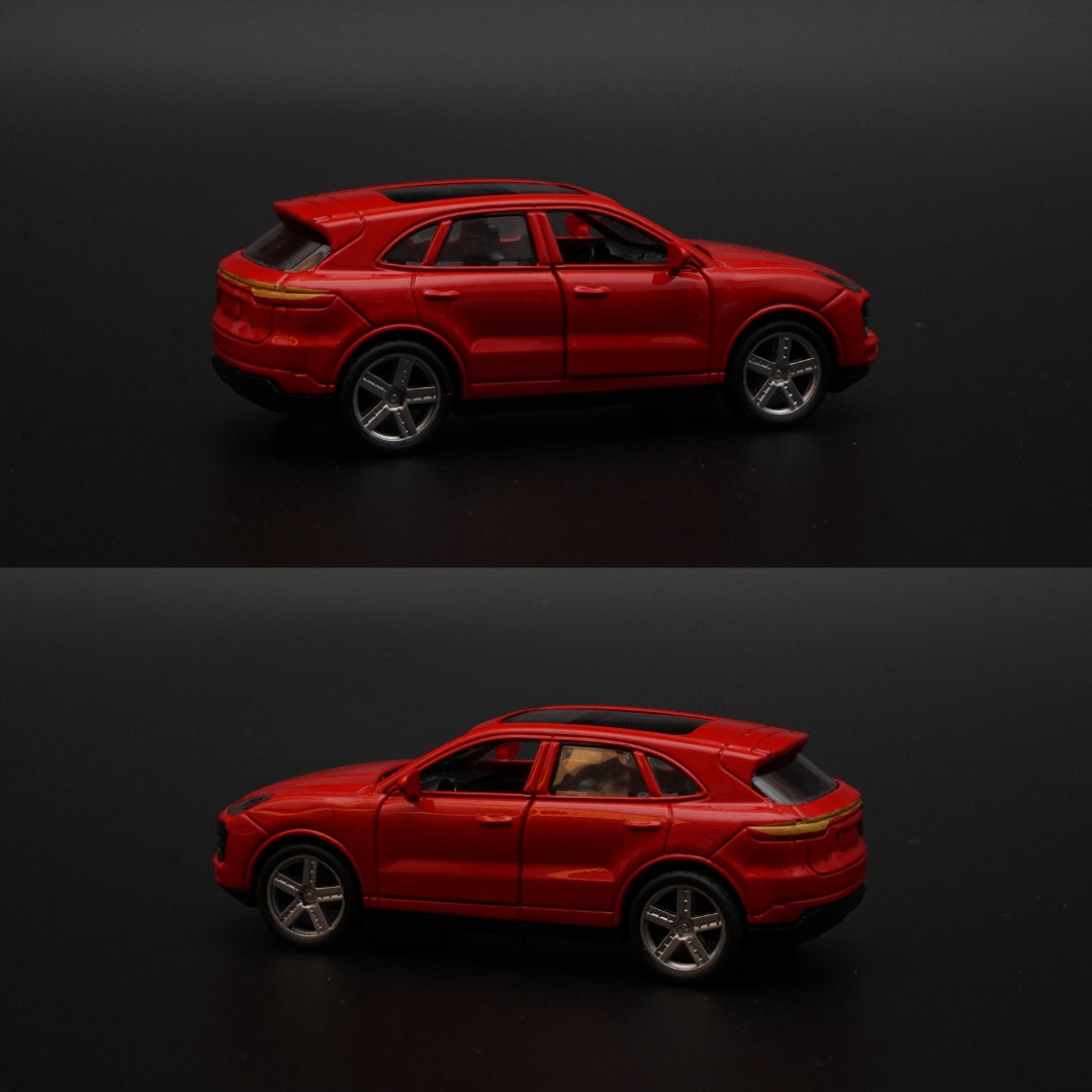 1:43 Porsche Cayenne Red Diecast -  Kunju Vandi  