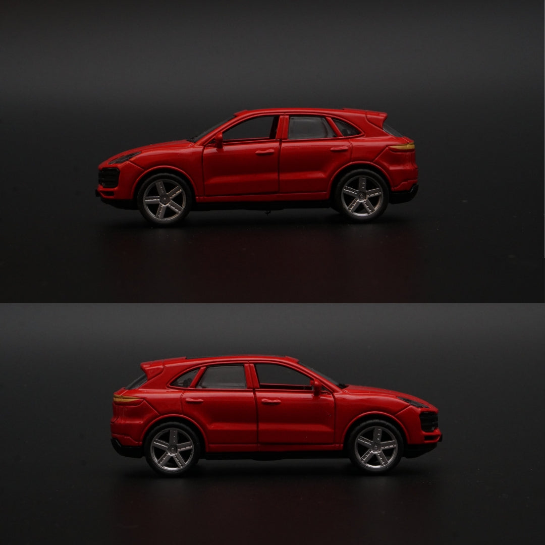 1:43 Porsche Cayenne Red Diecast -  Kunju Vandi  
