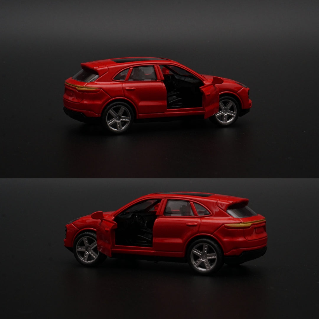1:43 Porsche Cayenne Red Diecast -  Kunju Vandi  