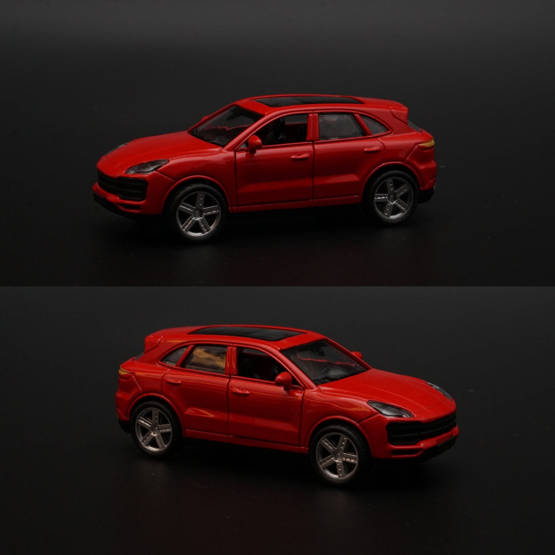 1:43 Porsche Cayenne Red Diecast -  Kunju Vandi  