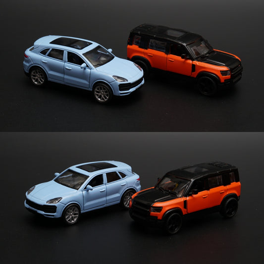 1:43 Porsche , Defender Diecast Combo (Blue,Orange) -  Kunju Vandi  
