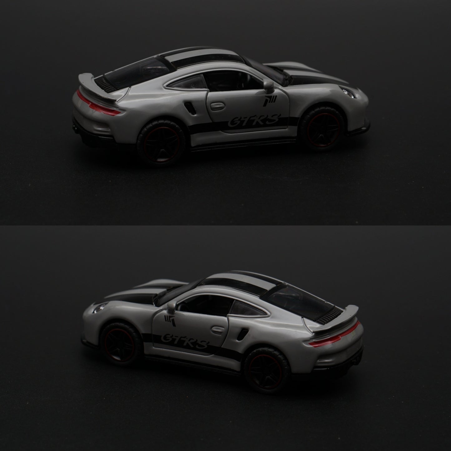 1:43 Porsche Grey Strips Diecast -  Kunju Vandi  