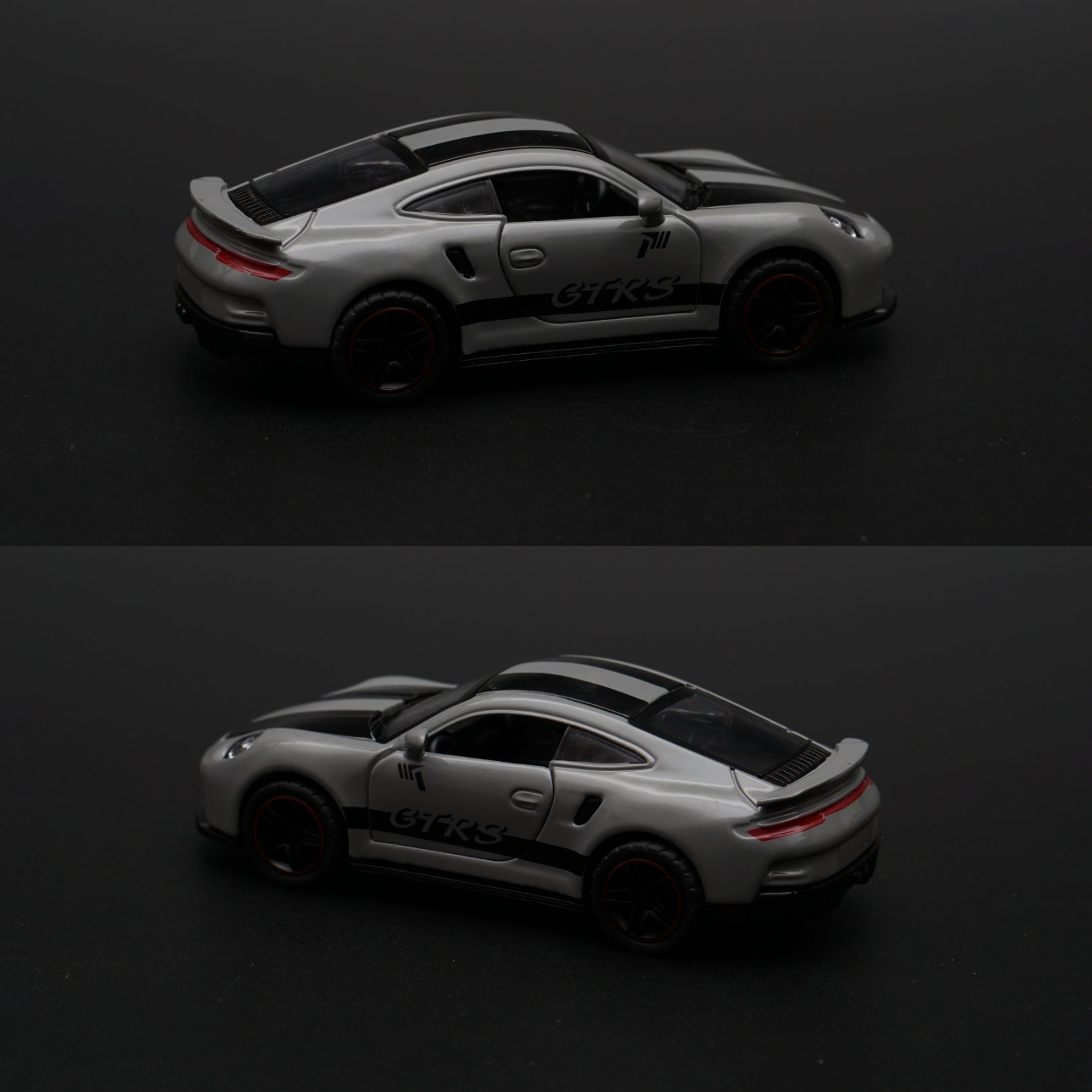 1:43 Porsche Grey Strips Diecast -  Kunju Vandi  