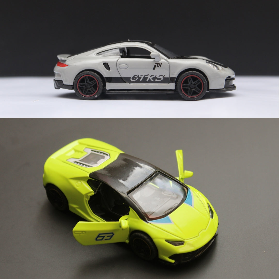 1:43 Porsche , Lambo Diecast Combo -  Kunju Vandi  