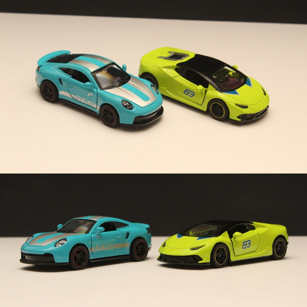 1:43 Porsche, Lambo Diecast Combo -  Kunju Vandi  