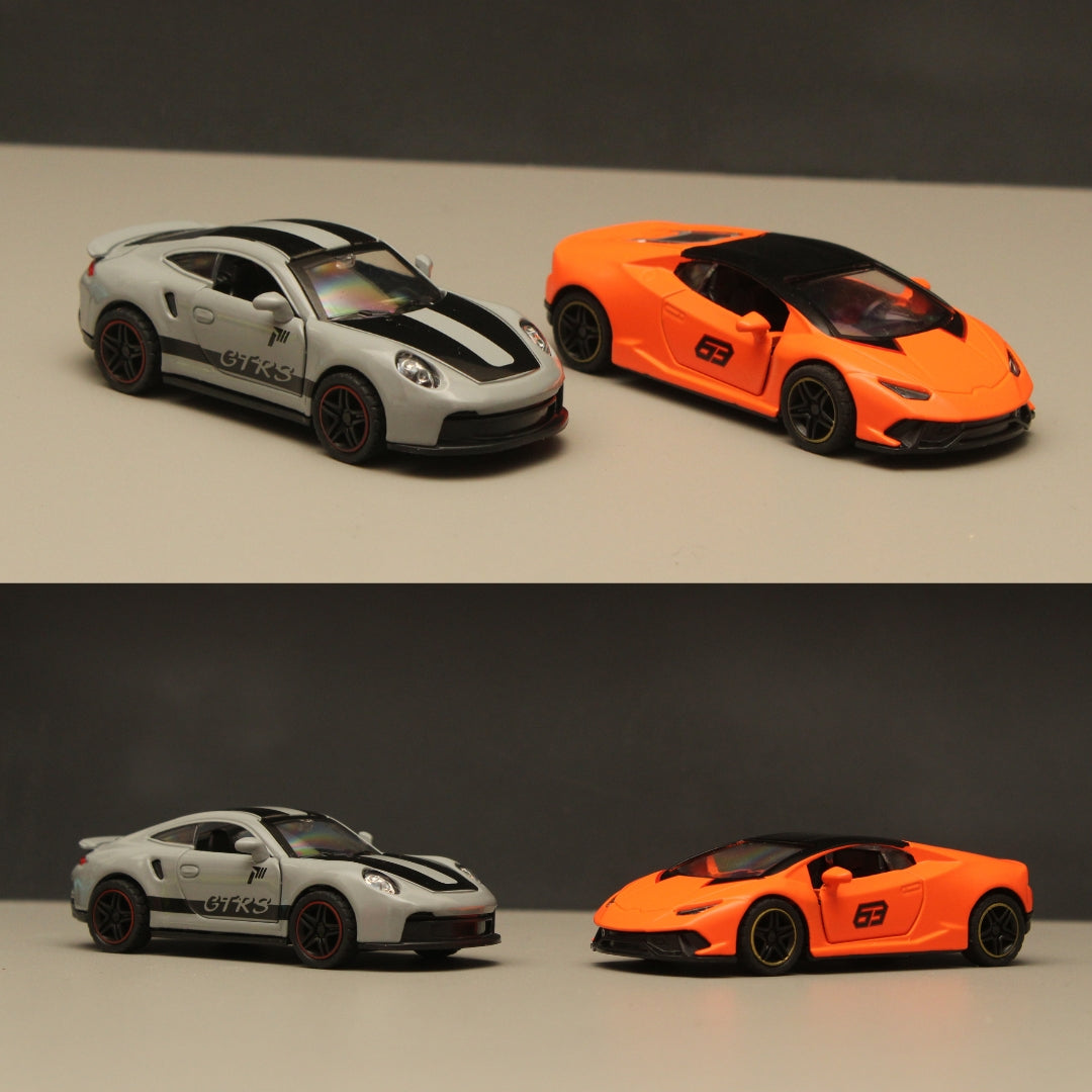 1:43 Porsche, Lambo Diecast Combo -  Kunju Vandi  