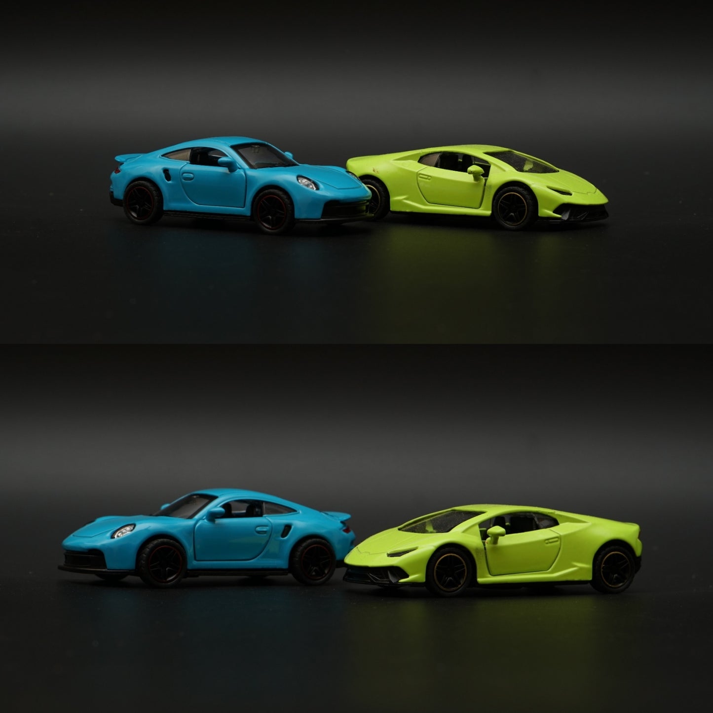 1:43 Porsche, lambo Diecast Combo (Blue,Green) -  Kunju Vandi  