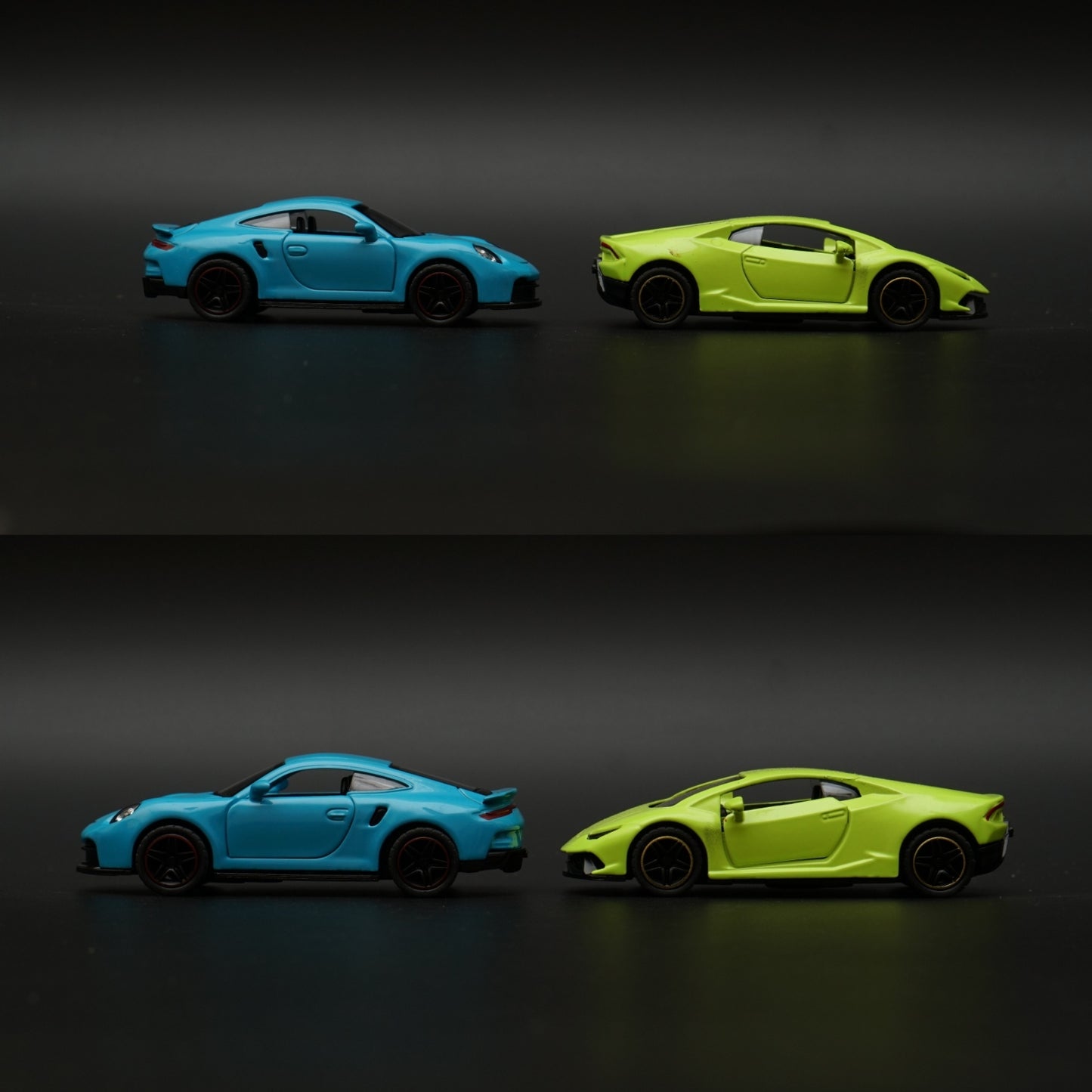1:43 Porsche, lambo Diecast Combo (Blue,Green) -  Kunju Vandi  