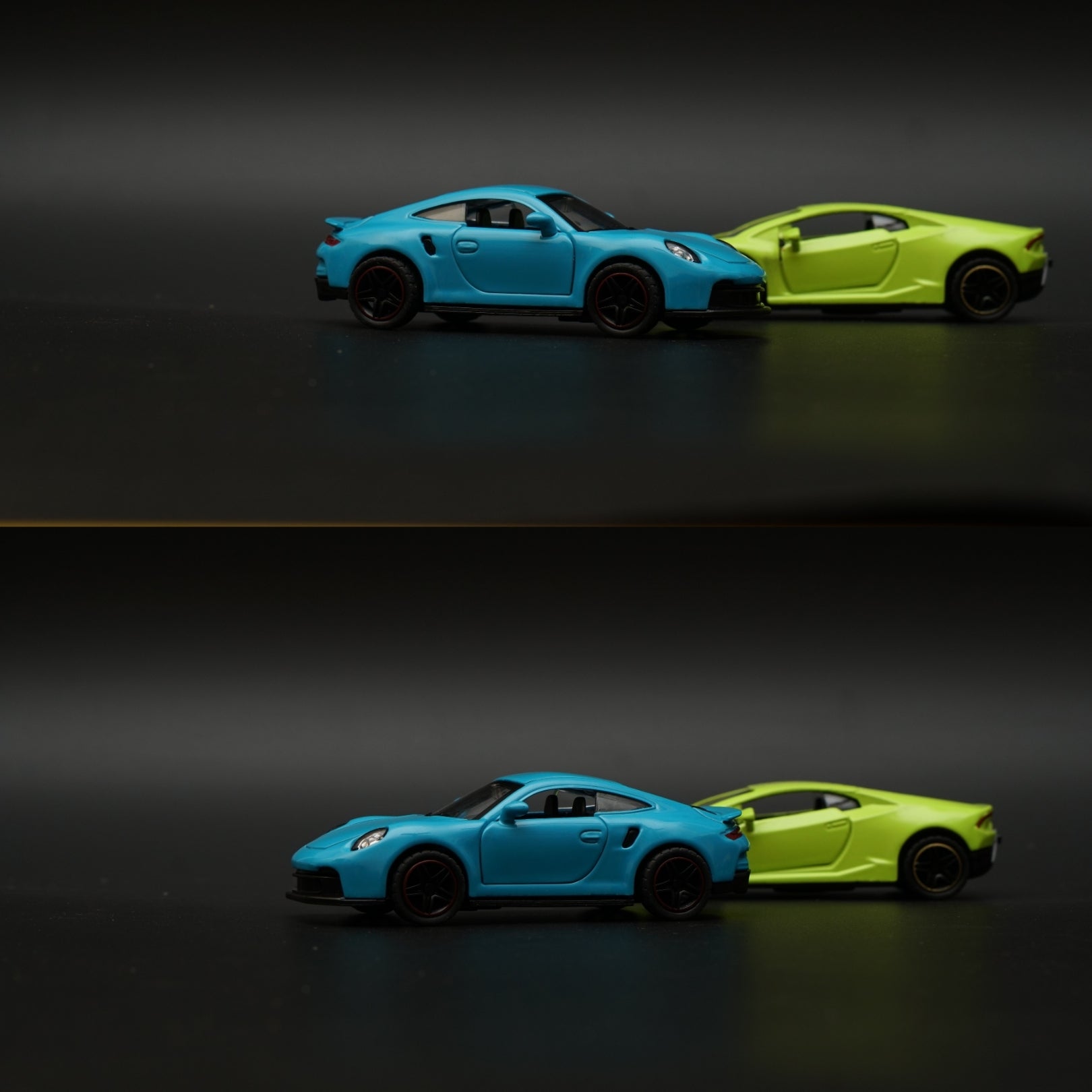 1:43 Porsche, lambo Diecast Combo (Blue,Green) -  Kunju Vandi  
