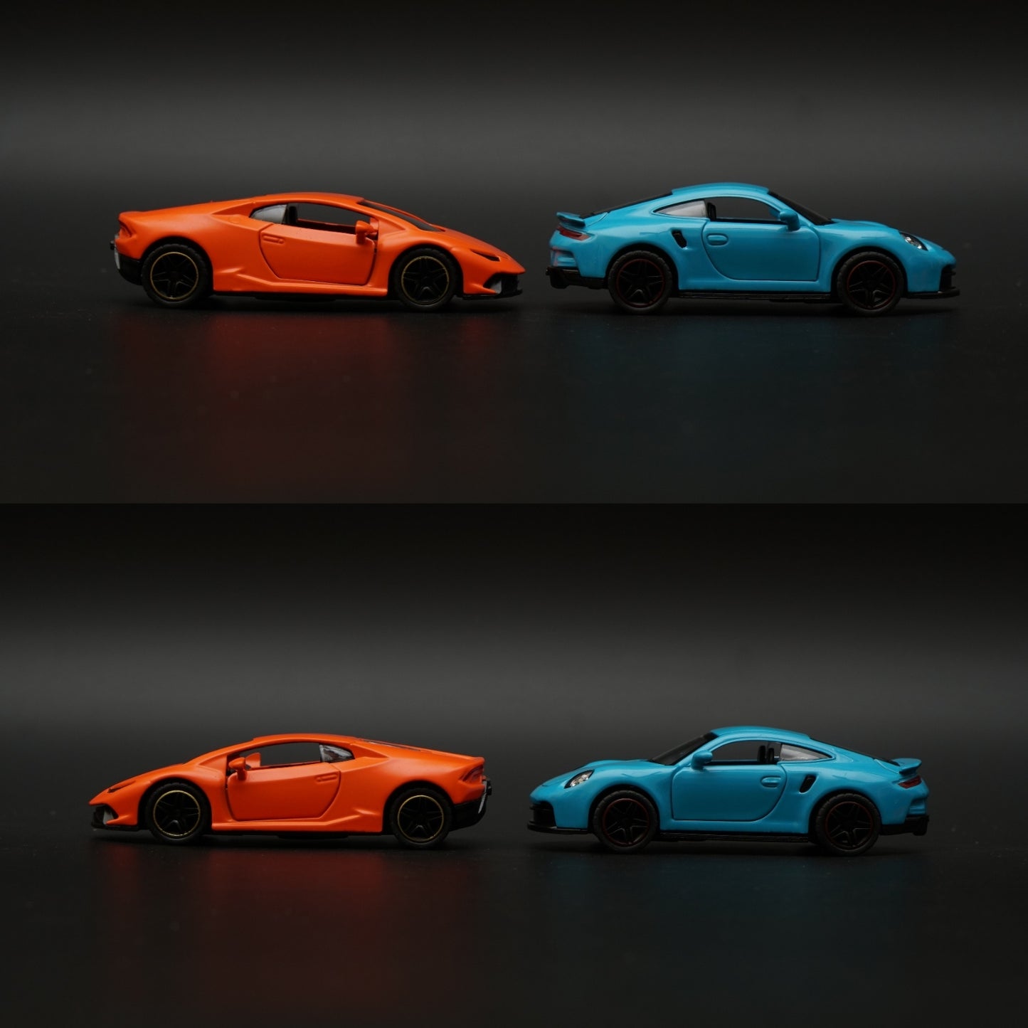 1:43 Porsche, lambo Diecast Combo (Blue,Orange) -  Kunju Vandi  