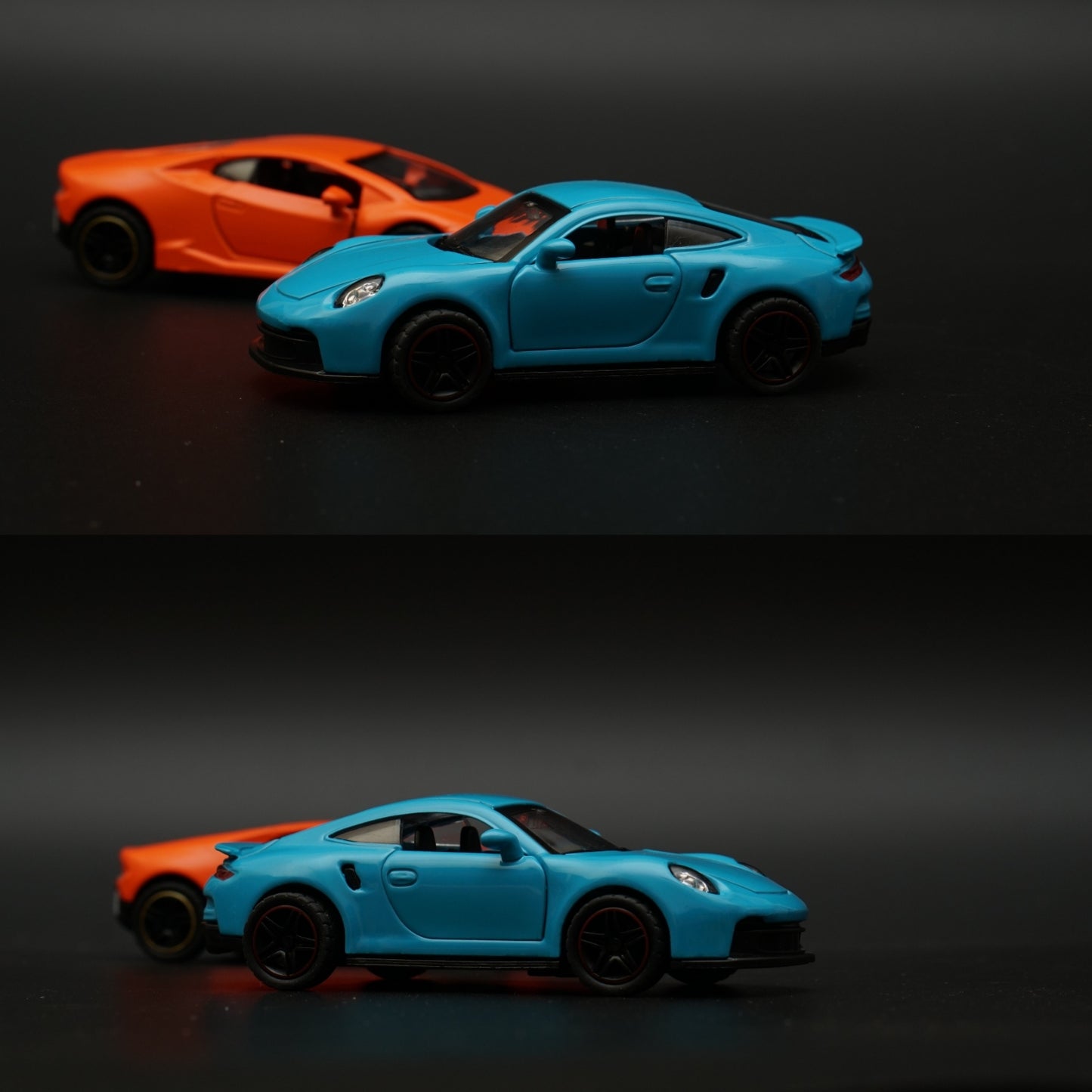 1:43 Porsche, lambo Diecast Combo (Blue,Orange) -  Kunju Vandi  