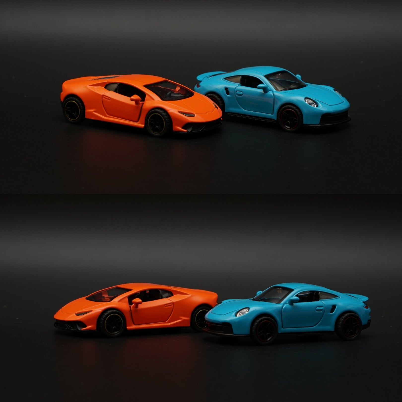 1:43 Porsche, lambo Diecast Combo (Blue,Orange) -  Kunju Vandi  