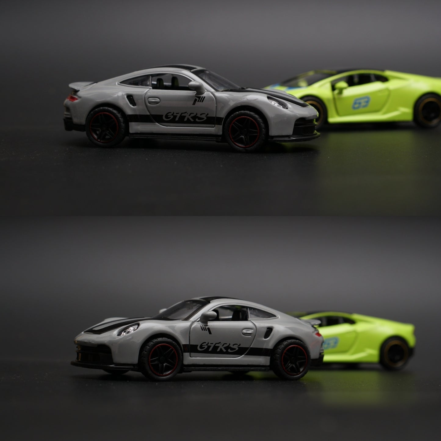 1:43 Porsche , lambo Diecast Combo (Grey,Green) -  Kunju Vandi  