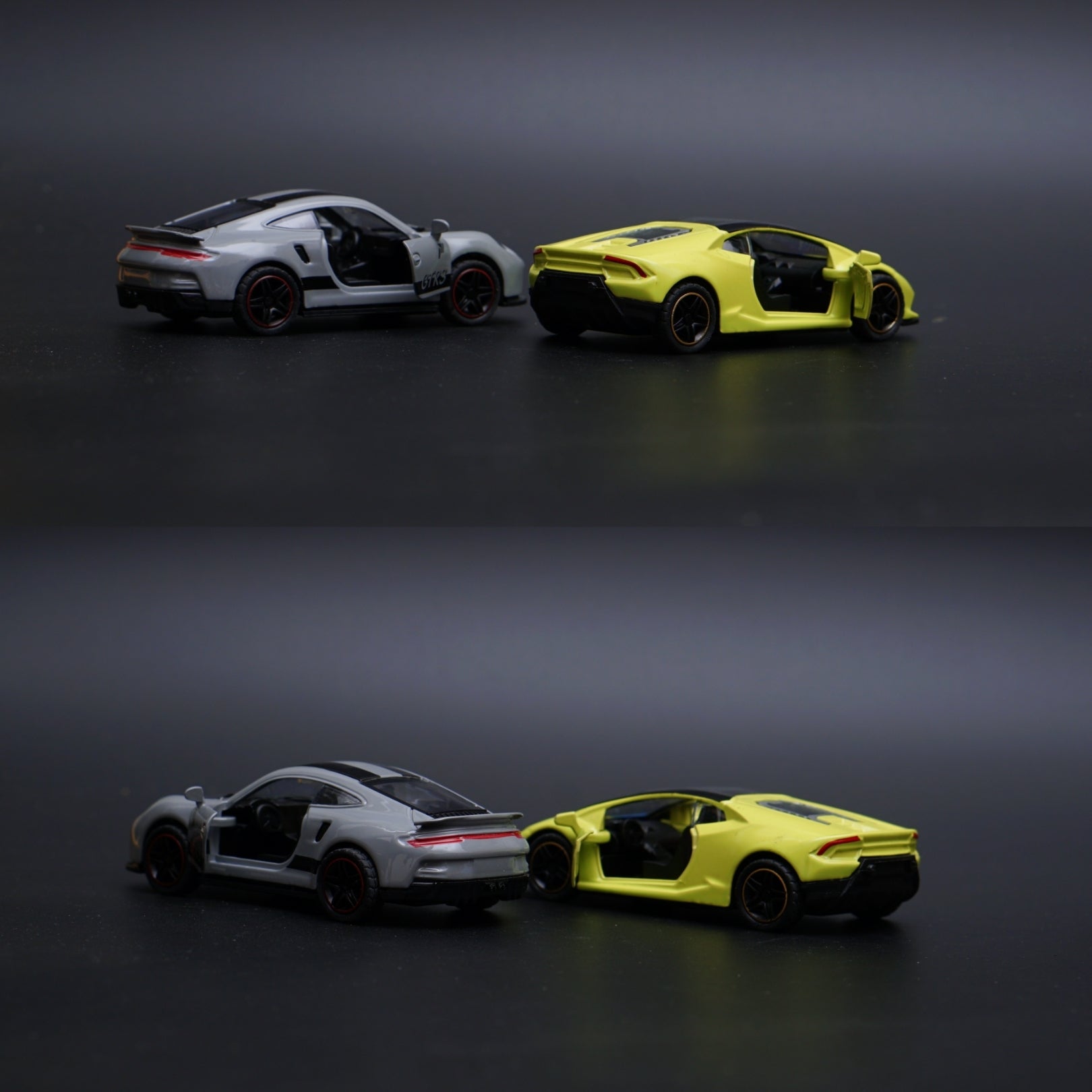1:43 Porsche , lambo Diecast Combo (Grey,Green) -  Kunju Vandi  