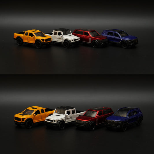 1:43 Raptor, Gwagon, BMW, Range Rover Diecast Combo -  Kunju Vandi  