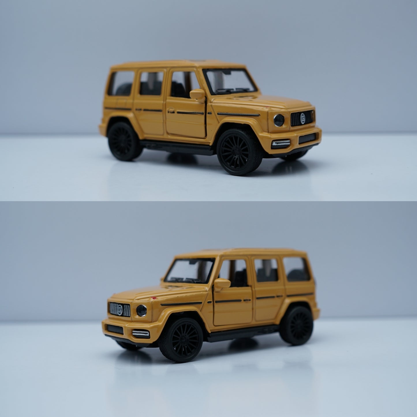 1:43 Scale Diecast SUV G-Wagon Style Model Car (Yellow) -  Kunju Vandi  