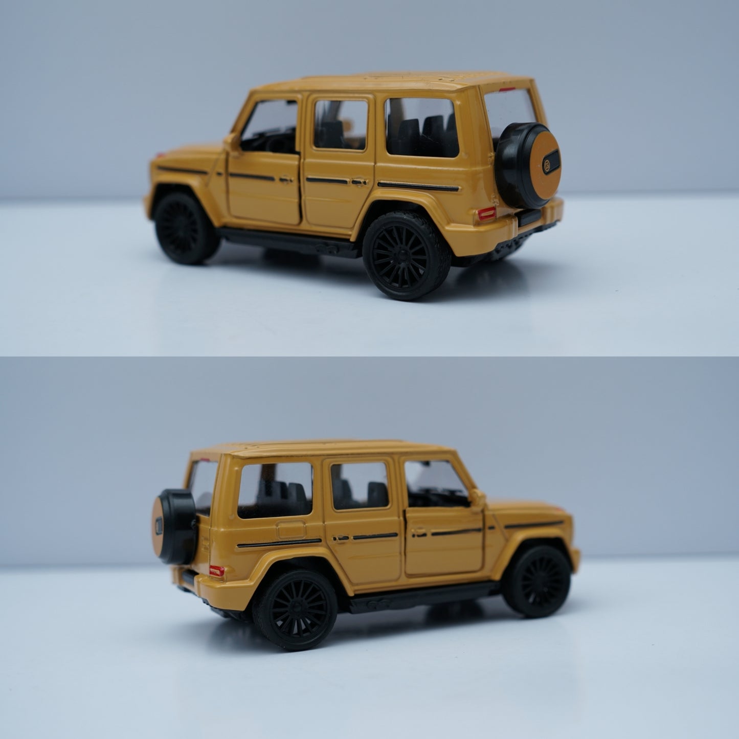 1:43 Scale Diecast SUV G-Wagon Style Model Car (Yellow) -  Kunju Vandi  