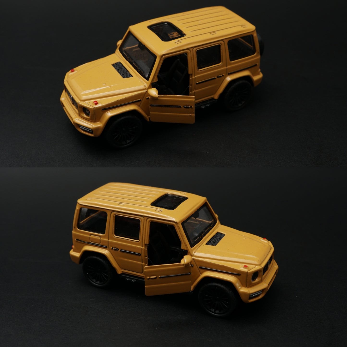 1:43 Scale Diecast SUV G-Wagon Style Model Car (Yellow) -  Kunju Vandi