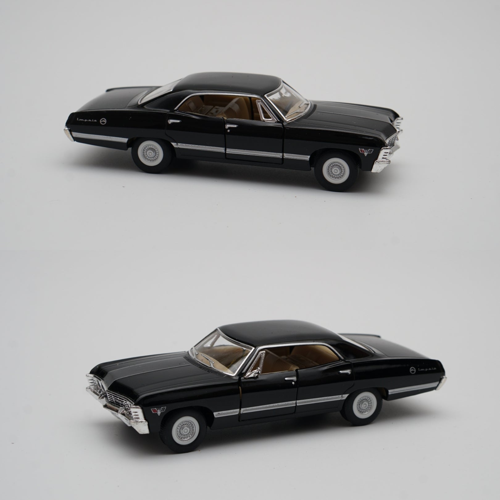 1:43 kinsmart 1967 Chevrolet Impala (Black) -  Kunju Vandi  