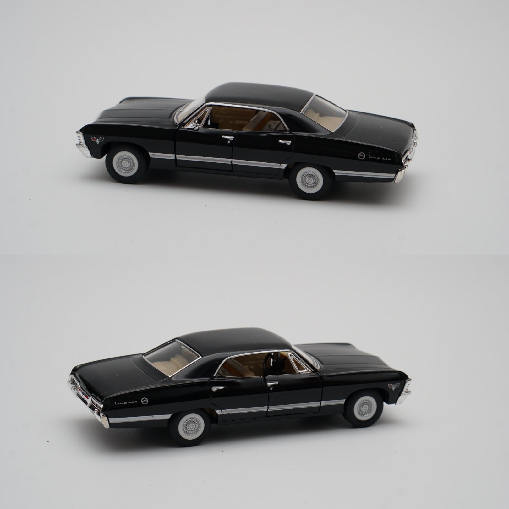 1:43 kinsmart 1967 Chevrolet Impala (Black) -  Kunju Vandi  