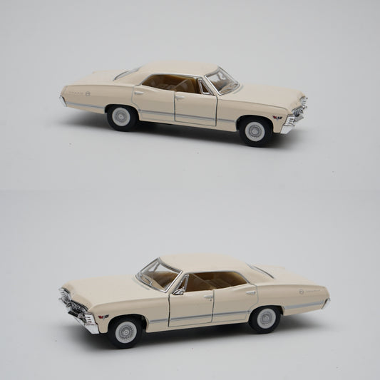 1:43 kinsmart 1967 Chevrolet Impala (Creamy) -  Kunju Vandi  
