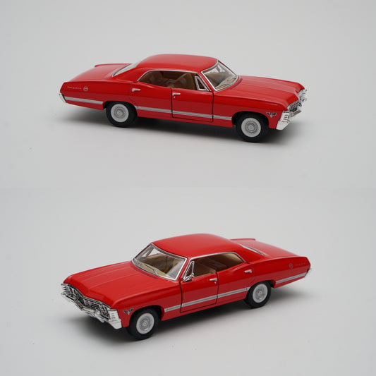 1:43 kinsmart 1967 Chevrolet Impala (Red) -  Kunju Vandi  