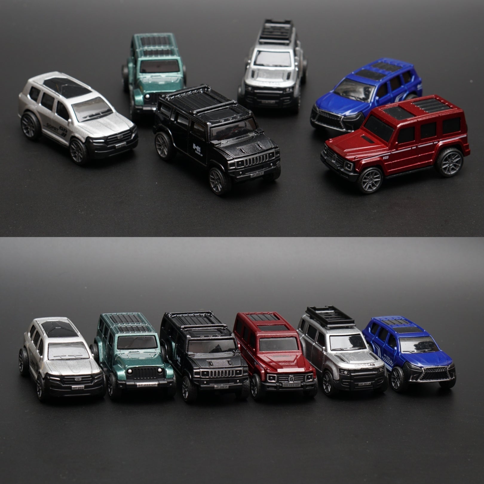 1:64 6Pcs SUV Cars Diecast Combo -  Kunju Vandi  