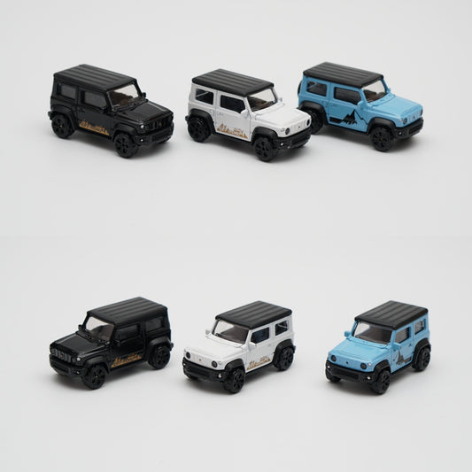 1:64 Jimny Combo (Black,White,Blue) -  Kunju Vandi  
