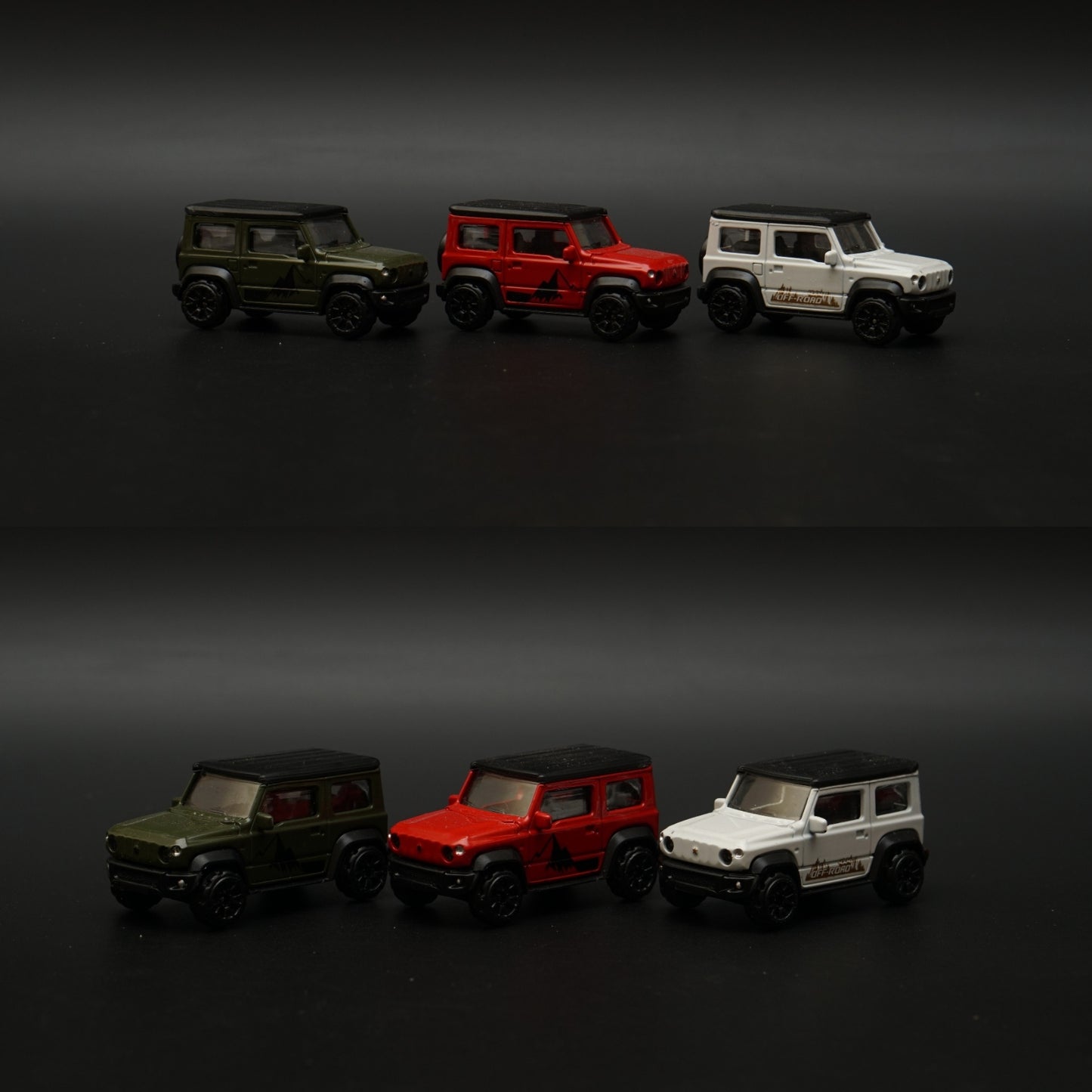 1:64 Jimny Combo (Green , Red , White) -  Kunju Vandi  
