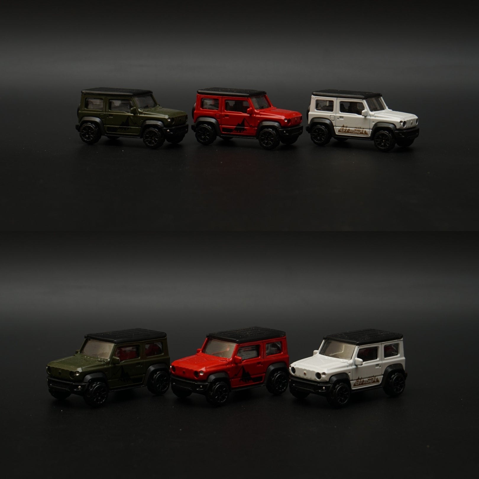 1:64 Jimny Combo (Green , Red , White) -  Kunju Vandi  