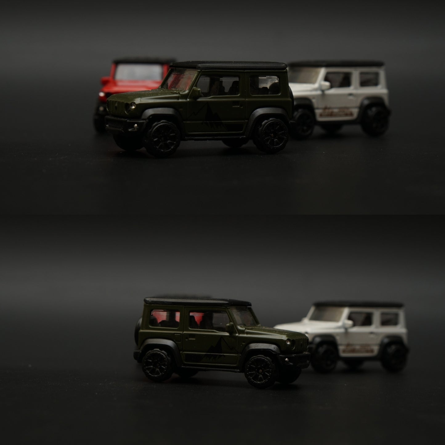 1:64 Jimny Combo (Green , Red , White) -  Kunju Vandi  