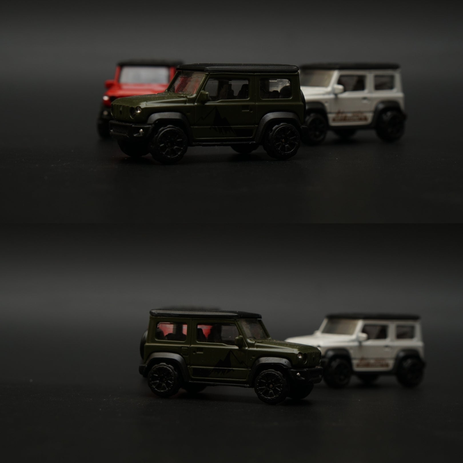 1:64 Jimny Combo (Green , Red , White) -  Kunju Vandi  