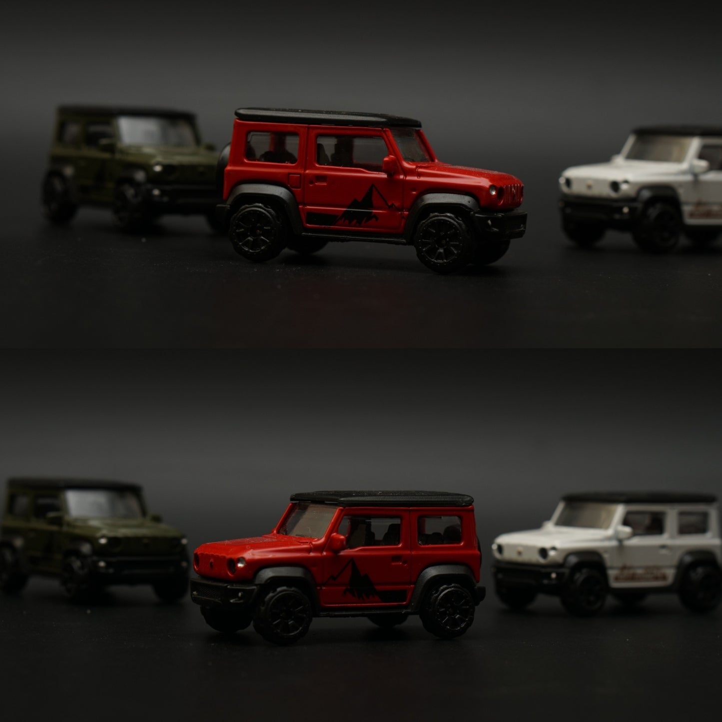 1:64 Jimny Combo (Green , Red , White) -  Kunju Vandi  