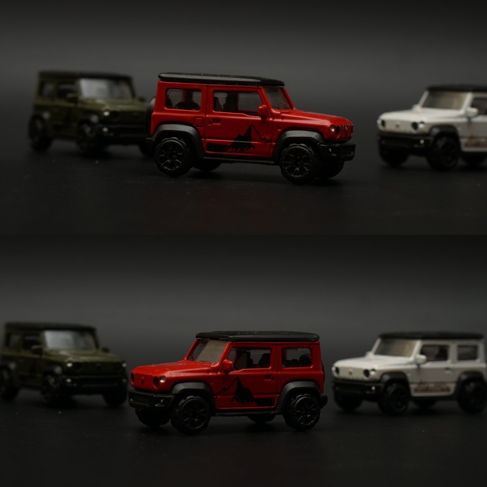 1:64 Jimny Combo (Green , Red , White) -  Kunju Vandi  