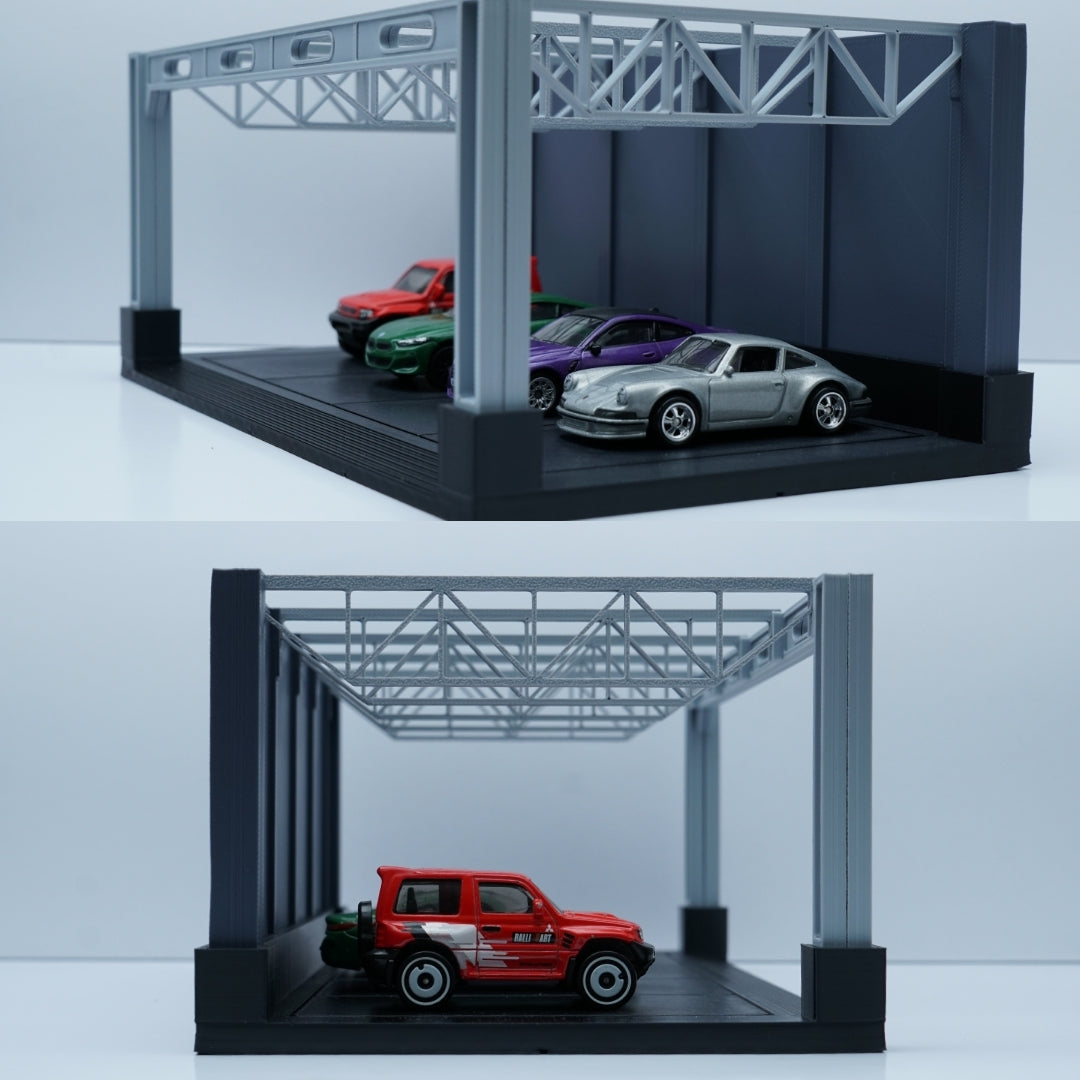 1:64 Scale Diecast Car Display Garage – Premium Parking Diorama Stand , PREPAID ONLY -  Kunju Vandi  