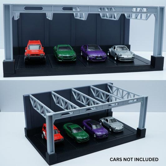 1:64 Scale Diecast Car Display Garage – Premium Parking Diorama Stand , PREPAID ONLY -  Kunju Vandi  