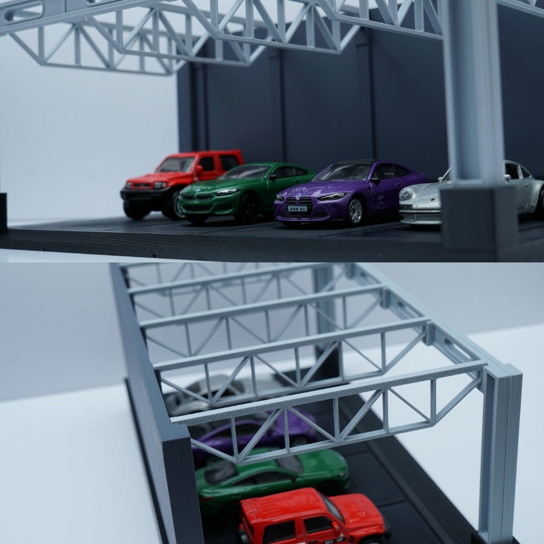 1:64 Scale Diecast Car Display Garage – Premium Parking Diorama Stand , PREPAID ONLY -  Kunju Vandi  