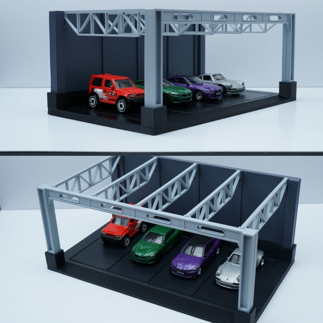 1:64 Scale Diecast Car Display Garage – Premium Parking Diorama Stand , PREPAID ONLY -  Kunju Vandi  