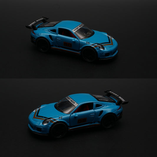 1:36 Porsche Blue (Black Strips) Diecast