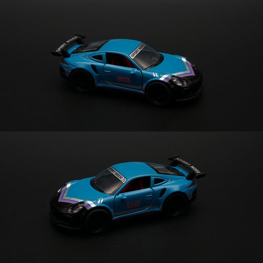 1:36 Porsche Blue (Purple Strips) Diecast