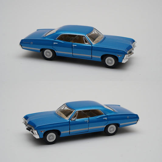 1:43 kinsmart 1967 Chevrolet Impala (Blue) -  Kunju Vandi  