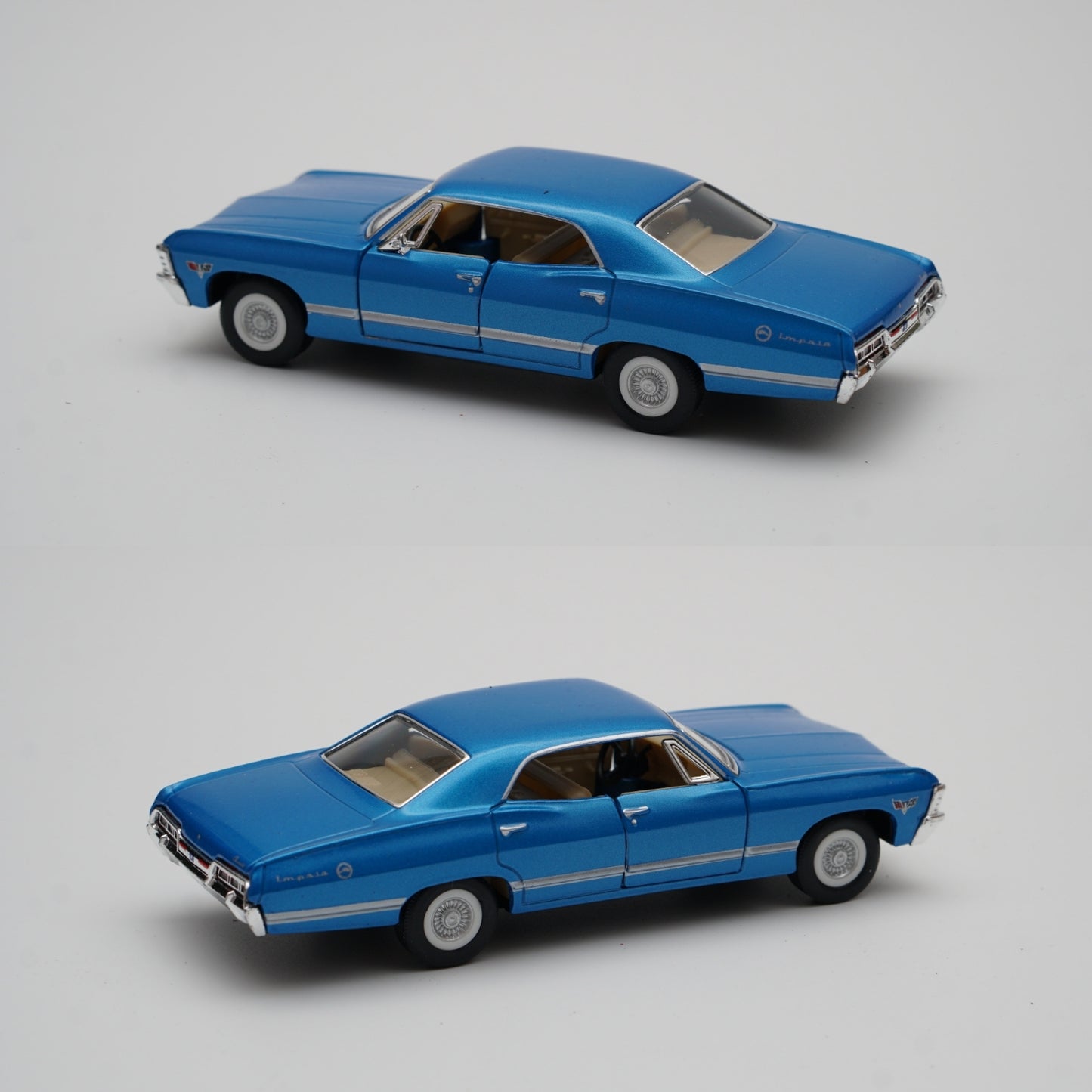 1:43 kinsmart 1967 Chevrolet Impala (Blue) -  Kunju Vandi  
