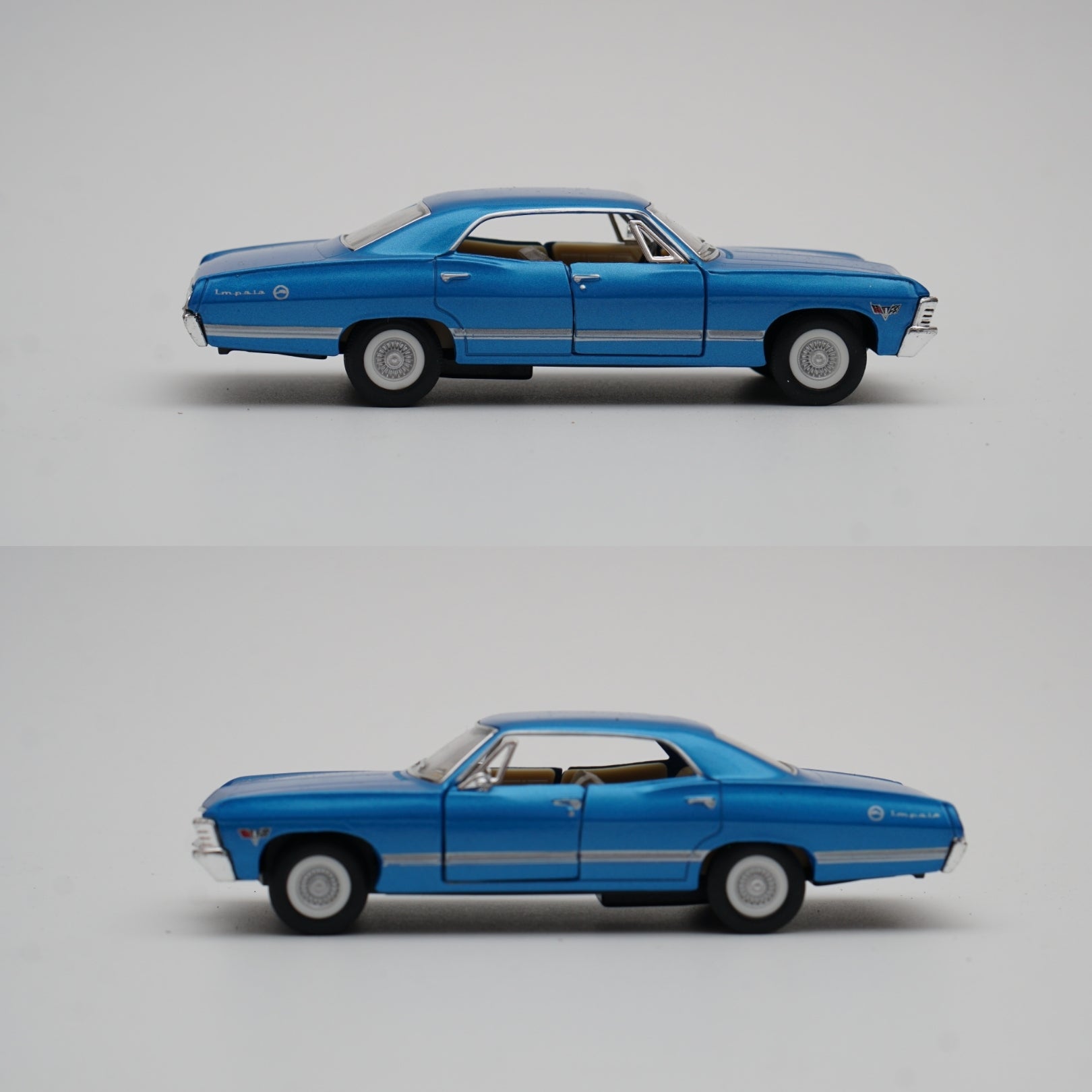 1:43 kinsmart 1967 Chevrolet Impala (Blue) -  Kunju Vandi  