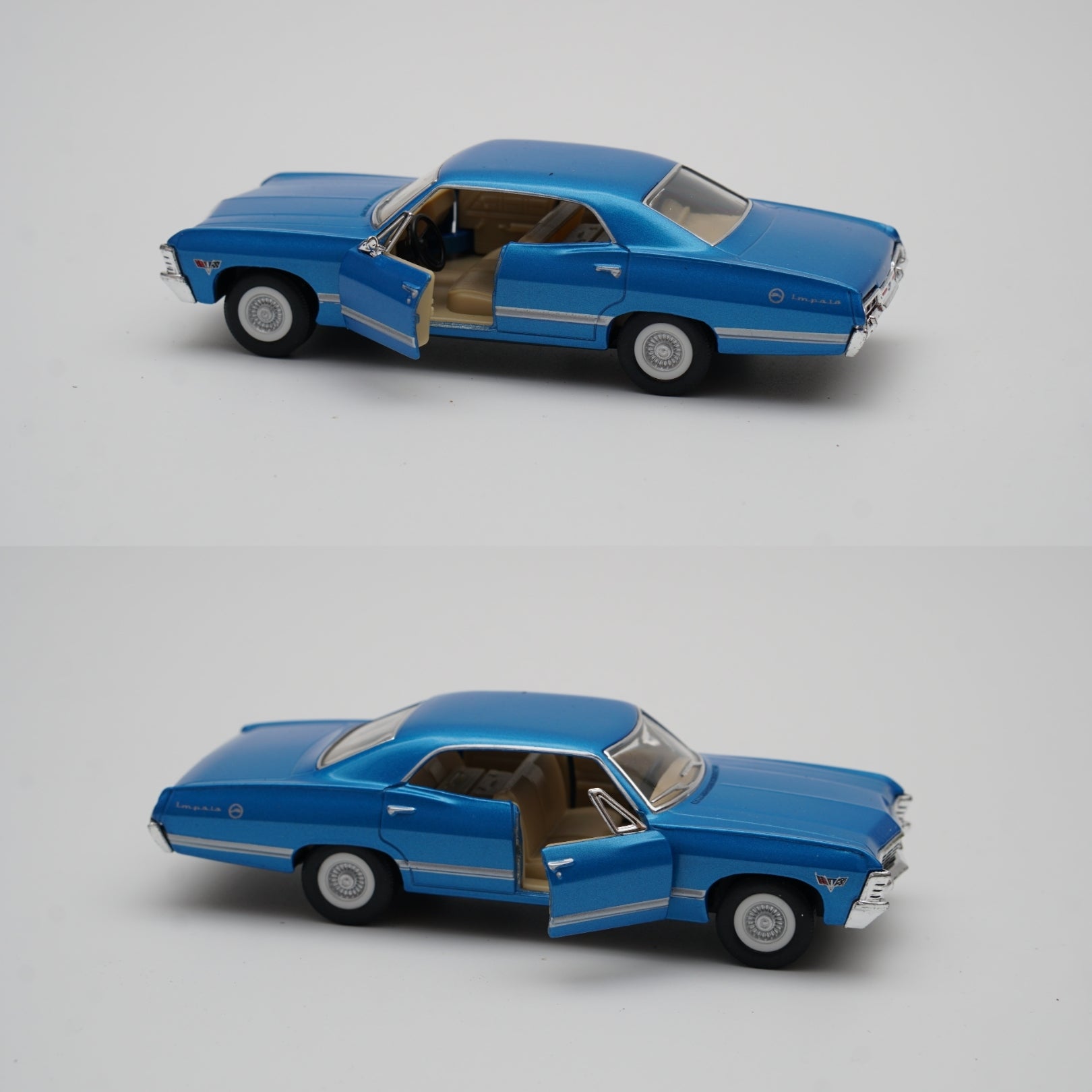 1:43 kinsmart 1967 Chevrolet Impala (Blue) -  Kunju Vandi  