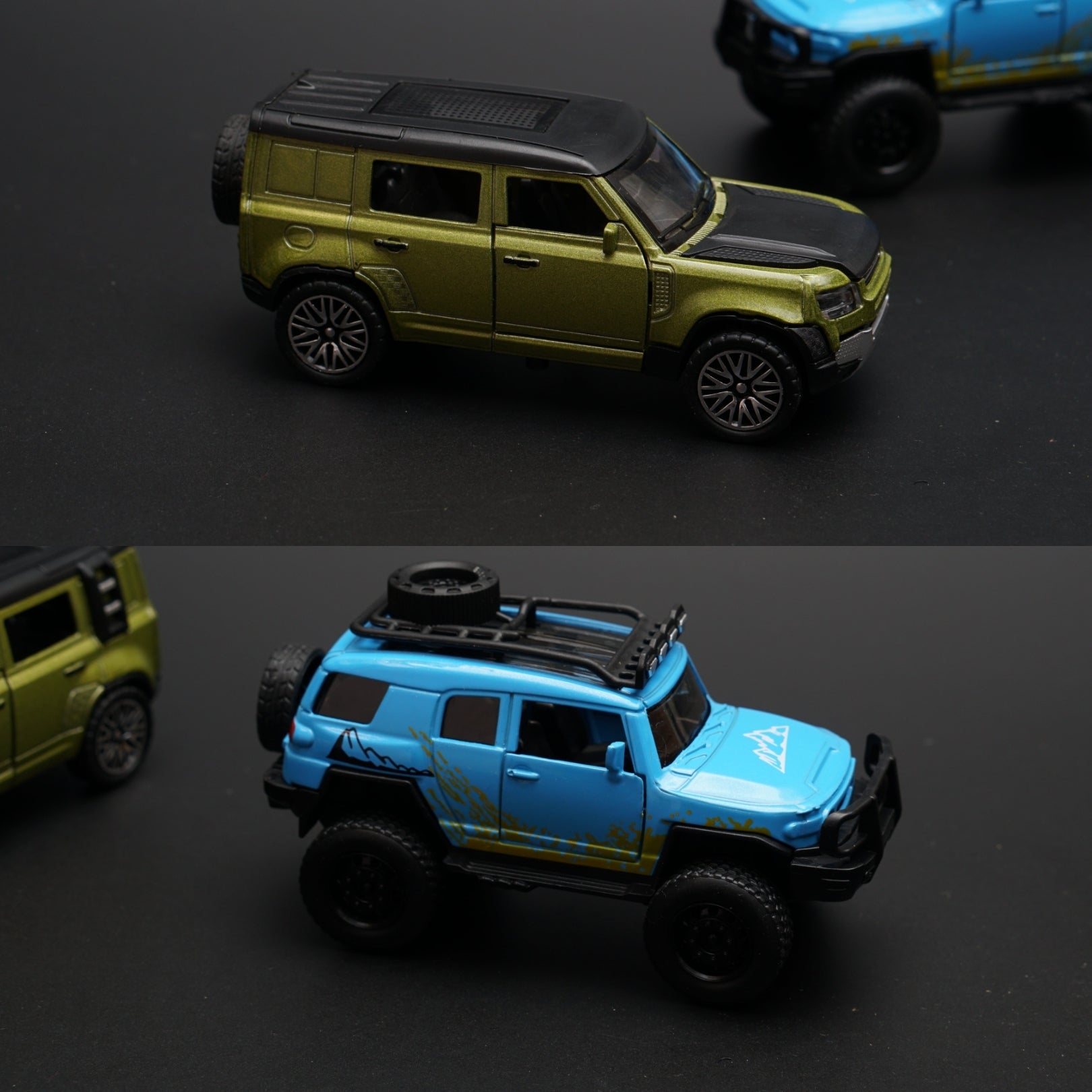 1:36 FJ Cruiser , Defender Diecast Combo -  Kunju Vandi  