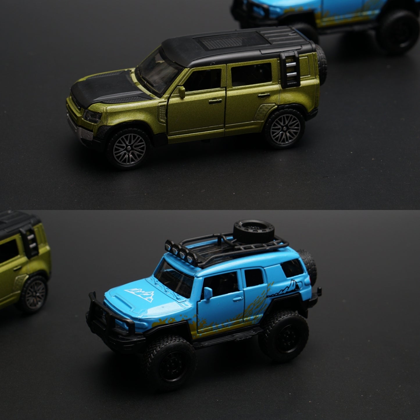 1:36 FJ Cruiser , Defender Diecast Combo -  Kunju Vandi  