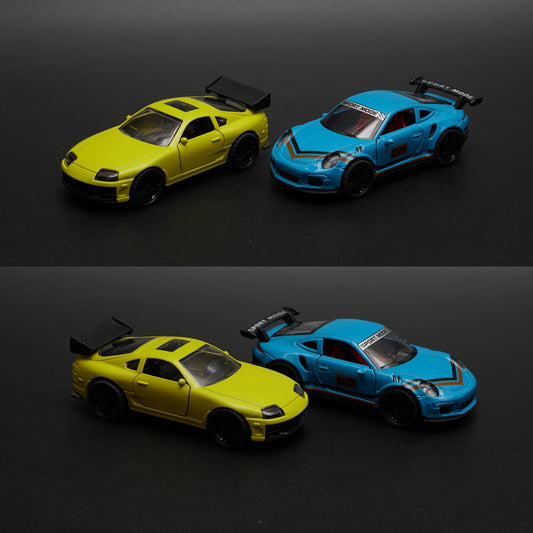 1:36 Supra , Porsche Diecast Combo -  Kunju Vandi  