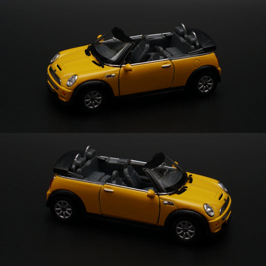 1:28 kinsmart Mini Cooper S Convertible (Yellow) -  Kunju Vandi  